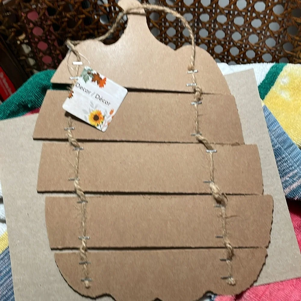 🍀$12 bundles NEW Craft Hanging gourd panel decor to paint add fabric add words - Picture 2 of 8